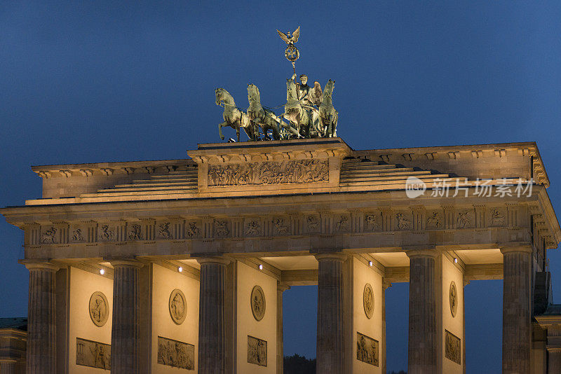 德国，柏林，am Brandenburger Tor, Bauzeit 1788 - 1791